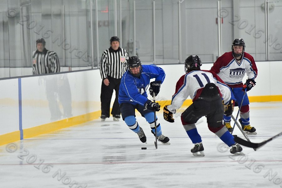 Wheaton College Men\'s Ice Hockey vs Middlesex Community College. - Photo By: KEITH NORDSTROM